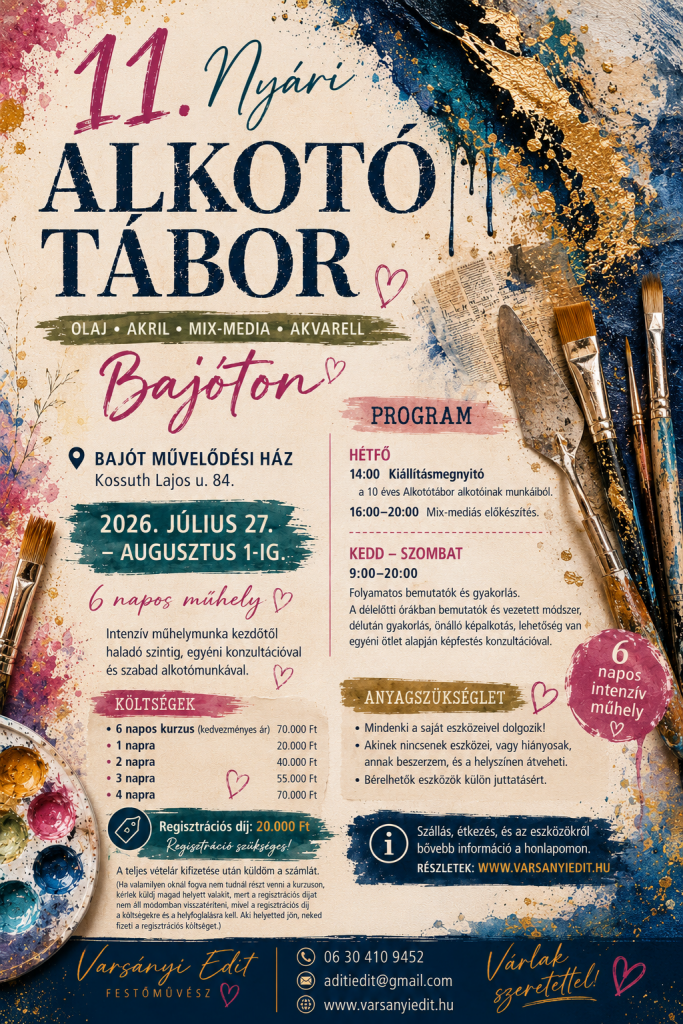 #bajót#2026alkotótábor#